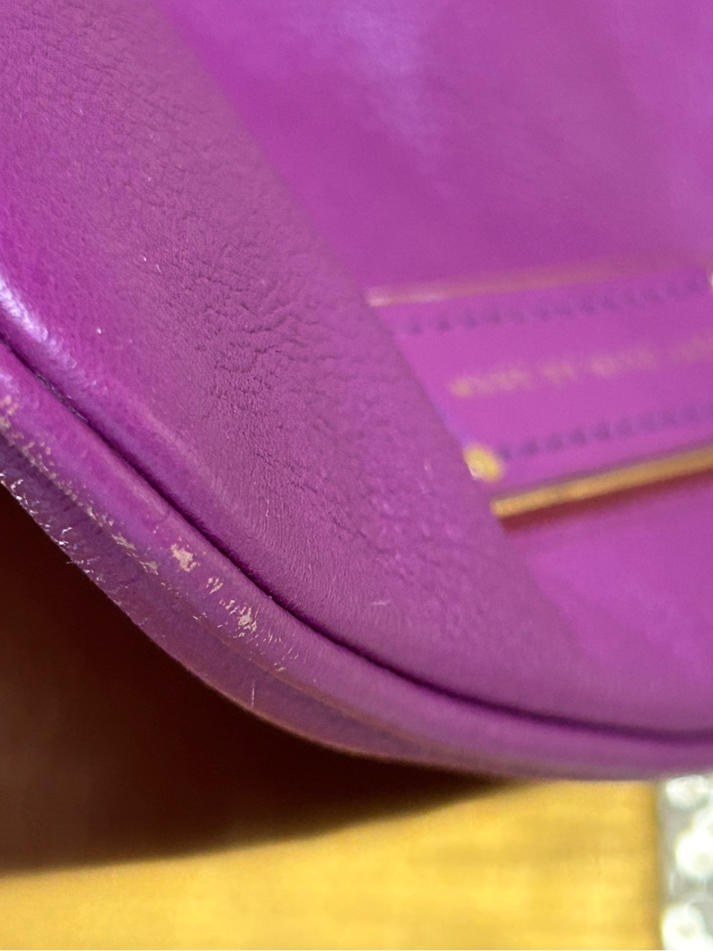Marc by Marc Jacobs Purple Leather Crossbody Bag Approximately 10 x 9.5 - Picture 15 of 15